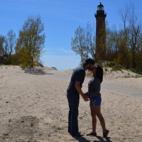 Little Sable Point Lighthouse on Lake Michigan
